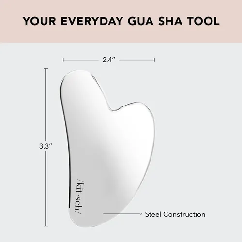 Herramientas Faciales Kitsch De Acero Inoxidable Gua Sha, Ro