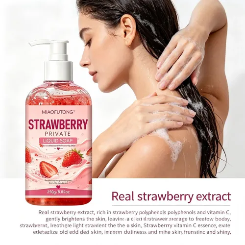 Gel De Baño De Fresa Corporal Hidratante 250ml 2u