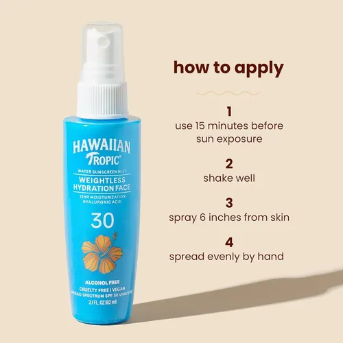 Protector Solar Facial En Bruma Hawaiian Tropic Spf 30, 2.1