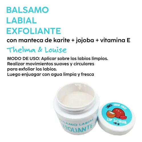 Scrub Balsamo Labial Exfoliante Thelma Y Louise Sabores