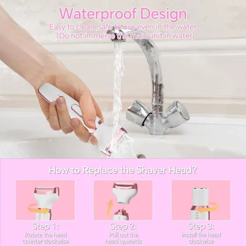 Depiladora Electrica 4 En 1 Portatil Usb Mujer Cuerpo Facial