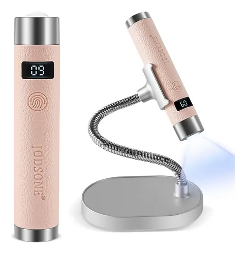 Lámpara Uv Led Para Uñas Recargable Con Sensor Y Pantalla