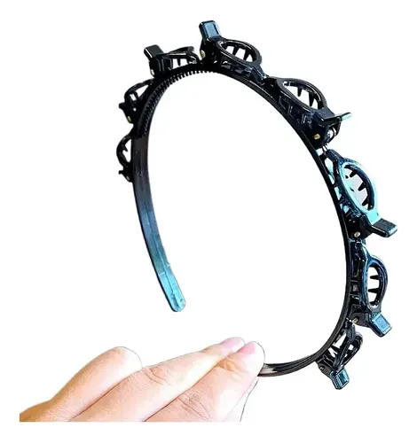 Pinza Para El Pelo Tejida Vintage De Plástico Hueco De Múlti