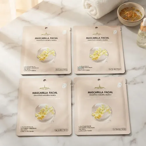 Set X4 Mascarilla Blanca Facial Osmanthus Paris Night