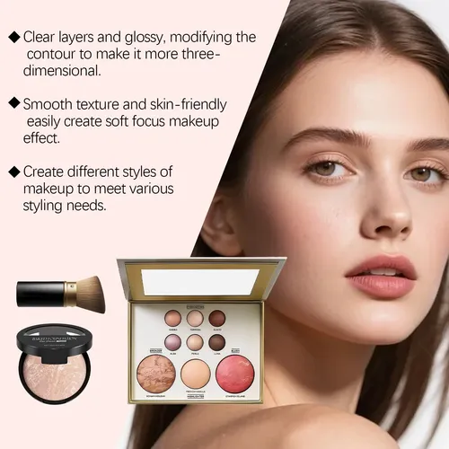 #03 Conjunto Combinado De Paleta De Maquillaje,1set