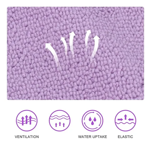 Gorro De Microfibra Para Secar El Cabello Púrpura