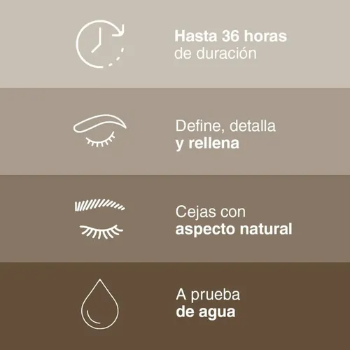 Lapiz de cejas 36h Color Marrón 0.73 g Maybelline
