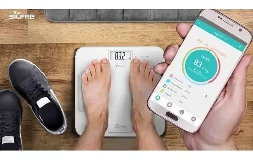Balanza Digital Bluetooth Medidor De Grasa Silfab Be700i-bl