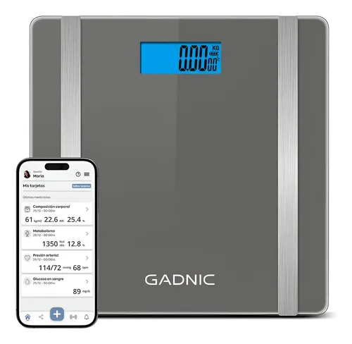 Balanza Digital Baño Personal Gadnic Medidor Grasa Corporal