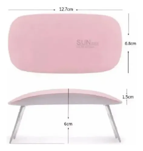 Cabina De Uñas 6w Lampara Luz Led Secador Uv Manos Esculpida