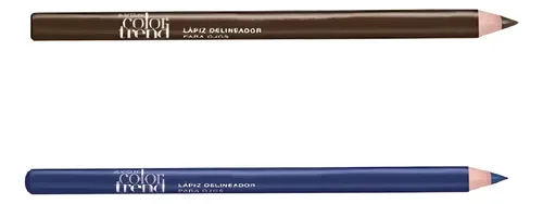 Delineador Ojos Marron Azul Setx2 Avon Color Trend