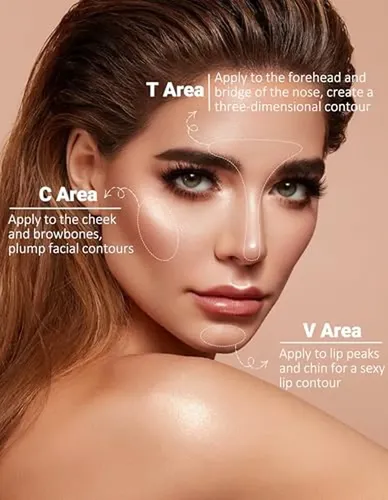 Iluminador Facial En Polvo Erinde Shimmer, Crema A Polvo