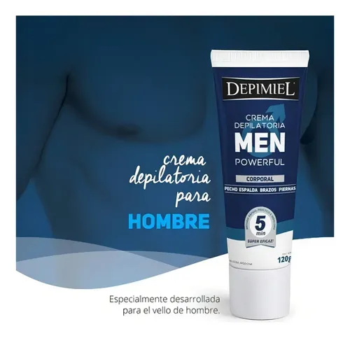 Crema Depilatoria Depimiel Men Powerful Corporal Piel Normal