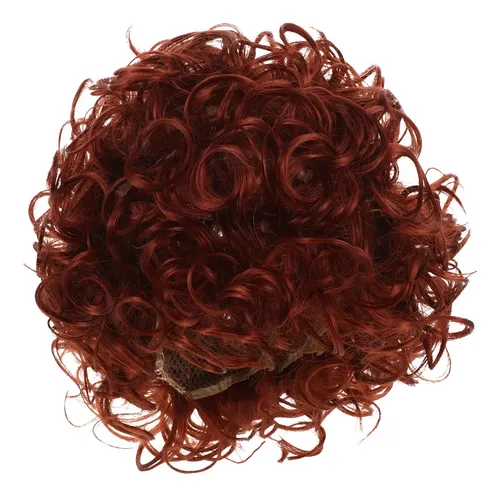 Peluca Punk Rizada Afro Divertida Para Fiesta, Disfraz Corto