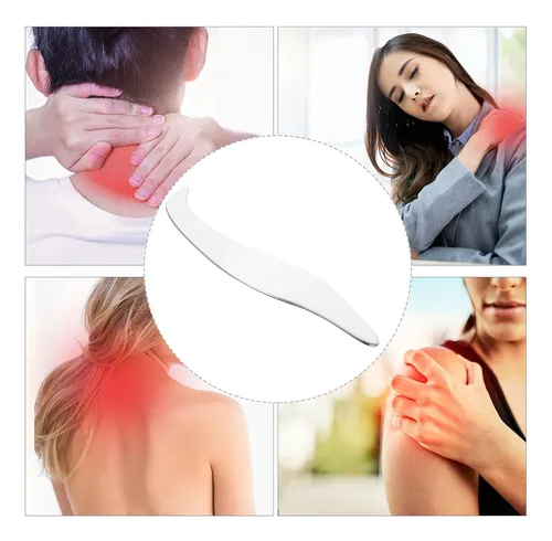 Placa Gua Sha Acero Para Masaje Y Relajación Muscular