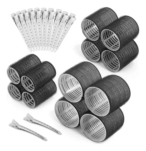 Rulos Para El Cabello Con Agarre Automático, Juego De 24