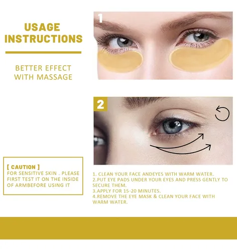 Máscara Para Contorno De Ojos Eelhoe Colágeno Hialurónico Todo Tipo De Piel