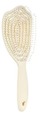 Ergonomic Detangling Brush Hollow Out Curved Hair Yellow 3tt607558-y
