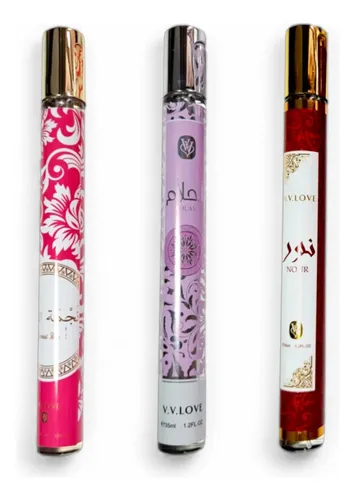 Set X3 Perfume Árabe Tubito De Mujer Para Cartera 35ml
