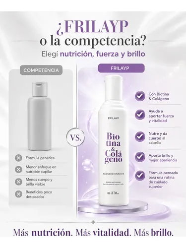 Acondicionador Frilayp Biotina Y Colageno Fortaleza X370ml