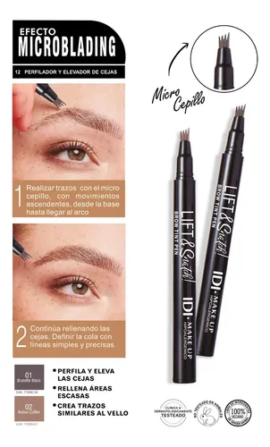 Delineador Cejas Efecto Microblading 01 Brunette Black IDI Make Up