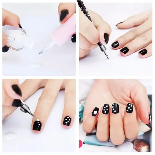 Kit X 5 Pinceles Dotting Pen Doble Punta
