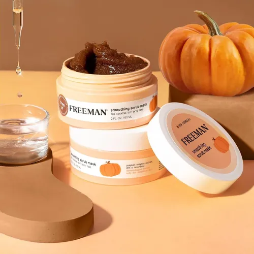 Mascarilla Exfoliante Freeman 2×60 Ml Calabaza Aha Vegana