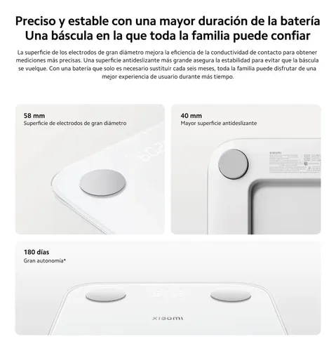 Balanza Digital Xiaomi Scale S400 Bluetooth Hasta 150kg