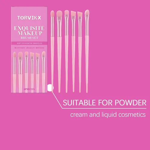 Set De Brochas De Maquillaje Torvikx, Brocha Para Mezclar Ba