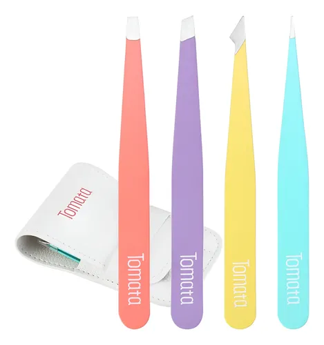 Tweezers Set Tomata For Eyebrows, Facial Hair, Splinter (4-p