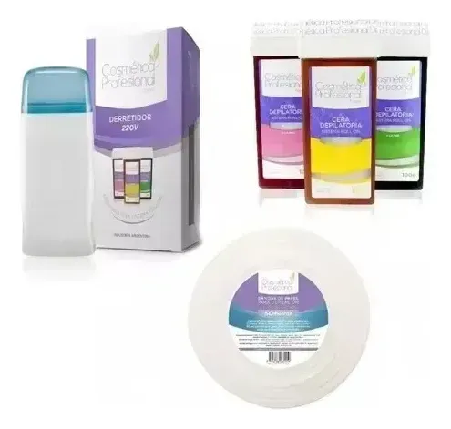 Depiladora Roll On + Kit Bandas X50 + 24 Cera Profesional