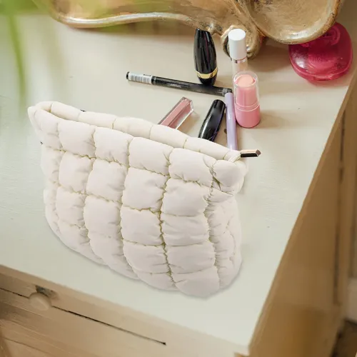 Bolsa De Maquillaje Esponjosa Para Viajes, Bonita, Z