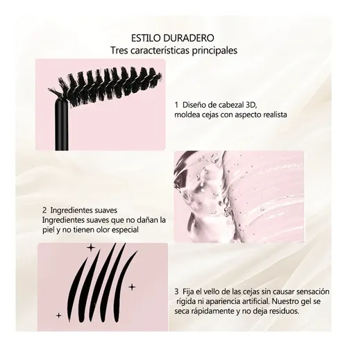 Y Un Gel Para Cejas Transparente E Incoloro H.
