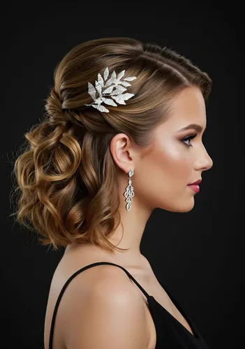 Tocado, Peineta Pequeña Ideal Novias, Madrinas, Egresadas.