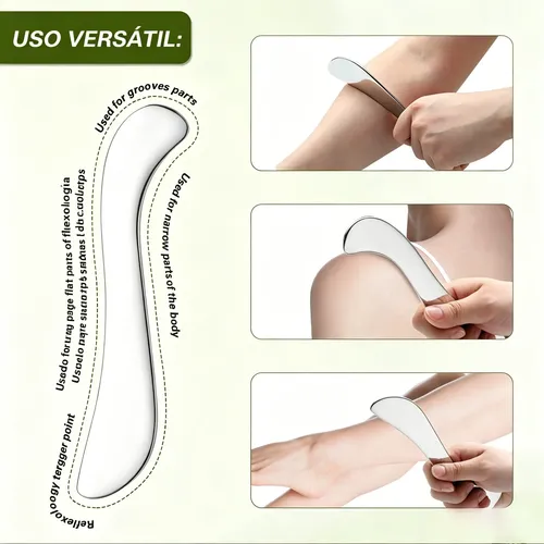 Herramientas De Masaje Facial Corporal Acero 304 Profesional