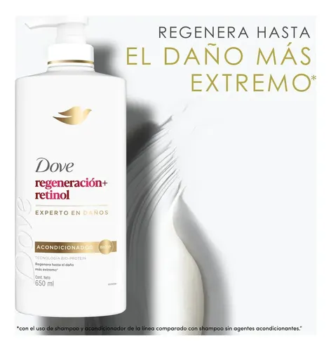 Acondicionador Dove Regeneración + Retinol 650ml