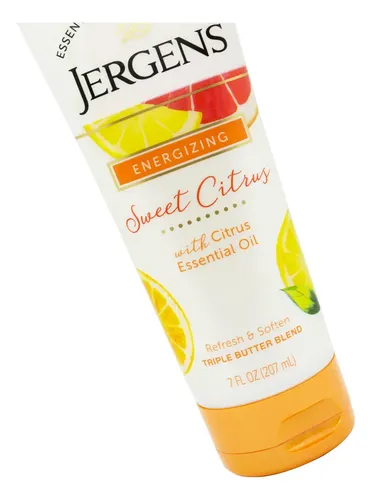 Jergens Energizing Crema Corporal Sweet Citrus Mango Coco 3c