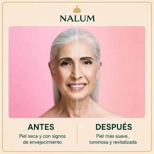 Crema Antiage Rosa Mosqueta Bakuchiol Q10 50ml Nalum Pack X2