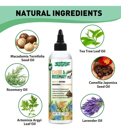 Aceite Capilar Wozutunt De Chebe Y Romero 120 Ml Para El Cre
