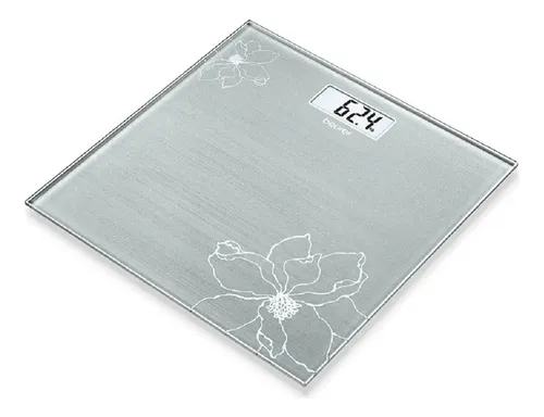 Balanza De Vidrio Para Baño Beurer Gs 10 Color Plateado