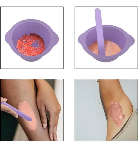 Cuenco De Cera Silicona Kvzvk Para Depilación 16oz Con