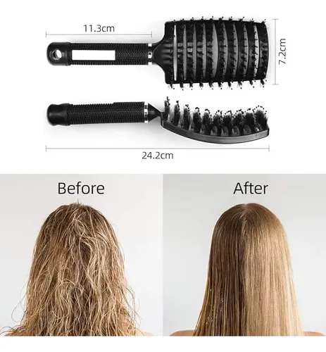 Cepillo Para Cabello/peine De Peluqueria De Curvo Masaje &ai