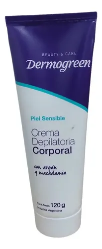 Crema Depilatoria Dermogreen Cuerpo 120ml Piel Sensible
