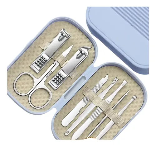 Kit De Corte De Uñas Profesional De Acero Inoxidable Set ..