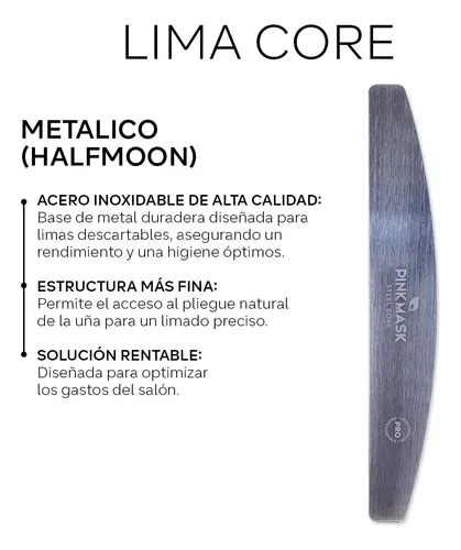 Lima Para Uñas Core Metalico (halfmoon)
