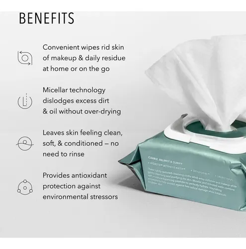 Toallitas Faciales Micelares Hydropeptide 30 Unidades