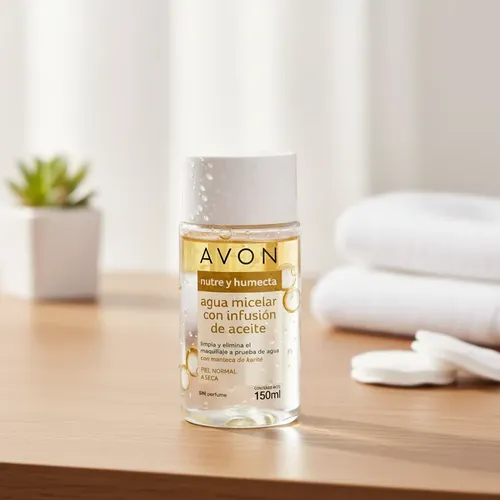 Avon True Agua Micelar Bifasica Limpieza Facial Con Aceite
