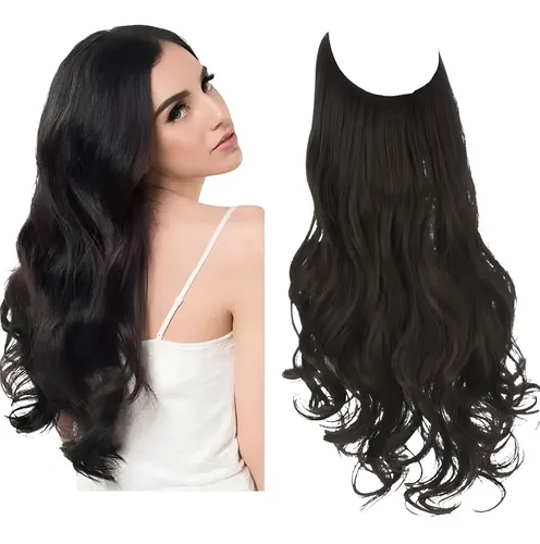Extensiones De Cabello Vincha Miami Halo Invisible Ondas M01 Color #4