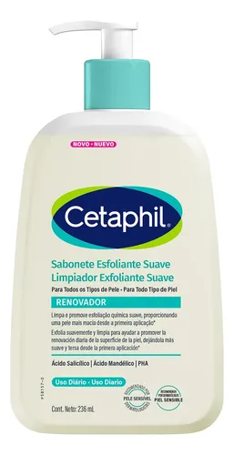 Cetaphil Limpiador Renovador Exfoliante Suave Piel Sensible