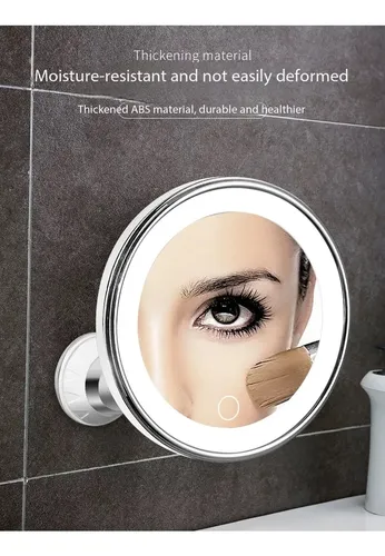 S-mz724 Espejo Maquillaje Con Luz Led Aumento 10x Con